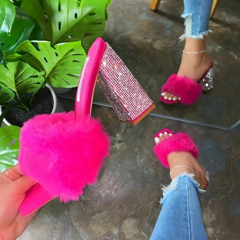 Baddie Furry Heels – Pretty for Girls