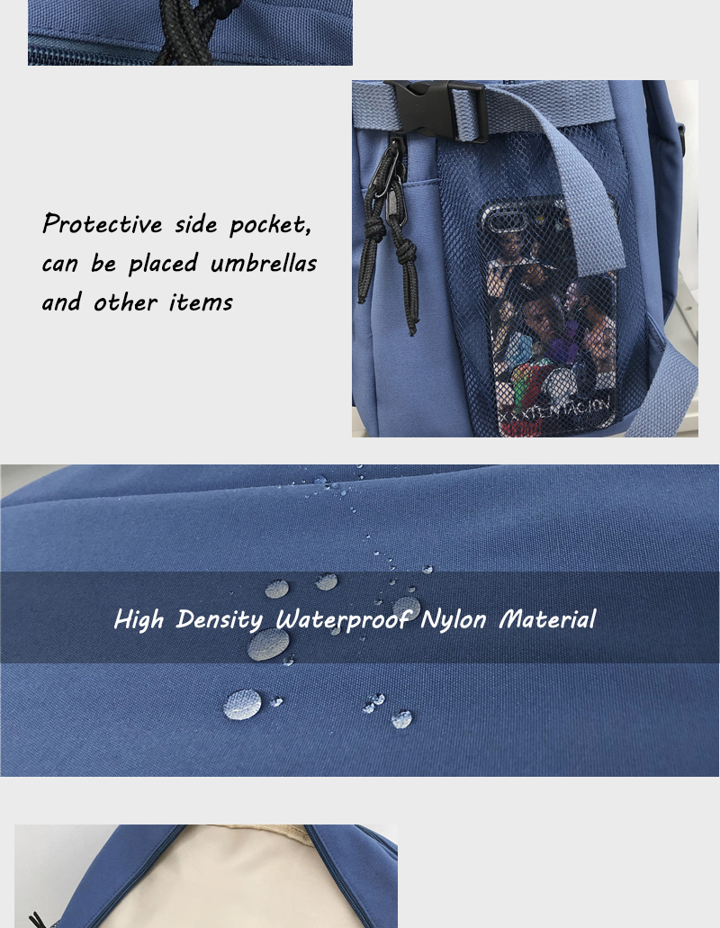 Gothslove New Double-deck Waterproof Nylon Women Backpack Female Mult ...