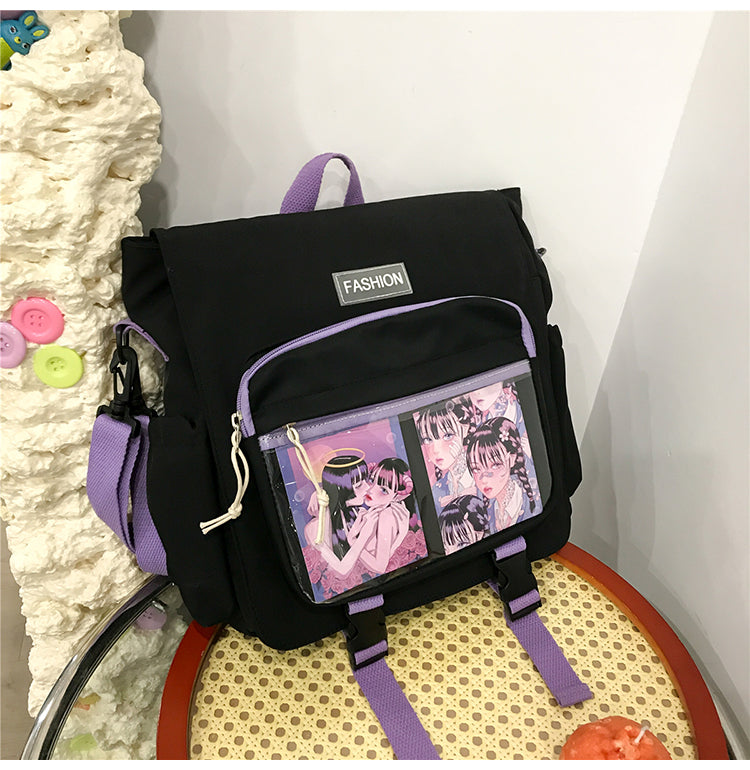 Gothslove Transparent Jelly Backpack Women Harajuku Cute School Bags for Teens Girls Dual-purpose Waterproof Travel Backpack