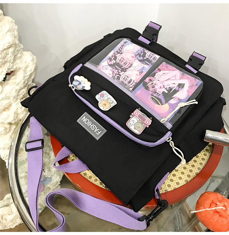 Gothslove Transparent Jelly Backpack Women Harajuku Cute School Bags for Teens Girls Dual-purpose Waterproof Travel Backpack