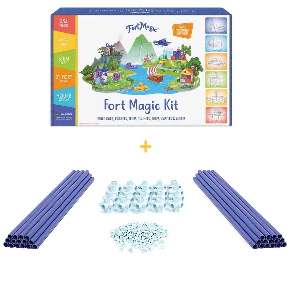 Fort Building & Construction Toy Kit For Kids - Fort Magic