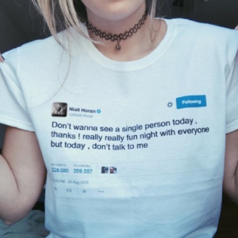 Don't Wanna See a Single Person Today T-Shirt | Aesthetics Soul ...