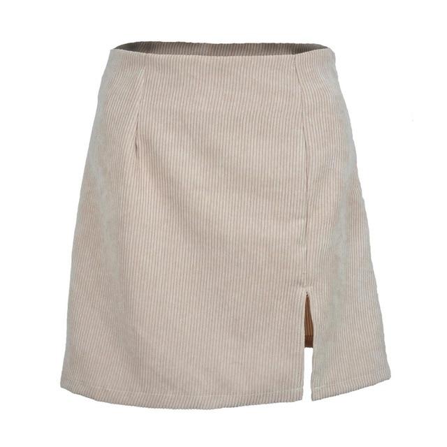 Indie Girl Vintage Corduroy Mini Skirt – Aesthetic Clothes Store