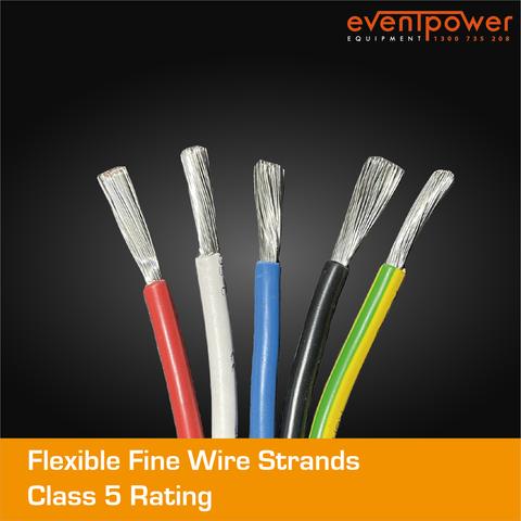 6mm Building Wire 1C V90 PVC 1KV Earth G-Y - Various Cable Brands