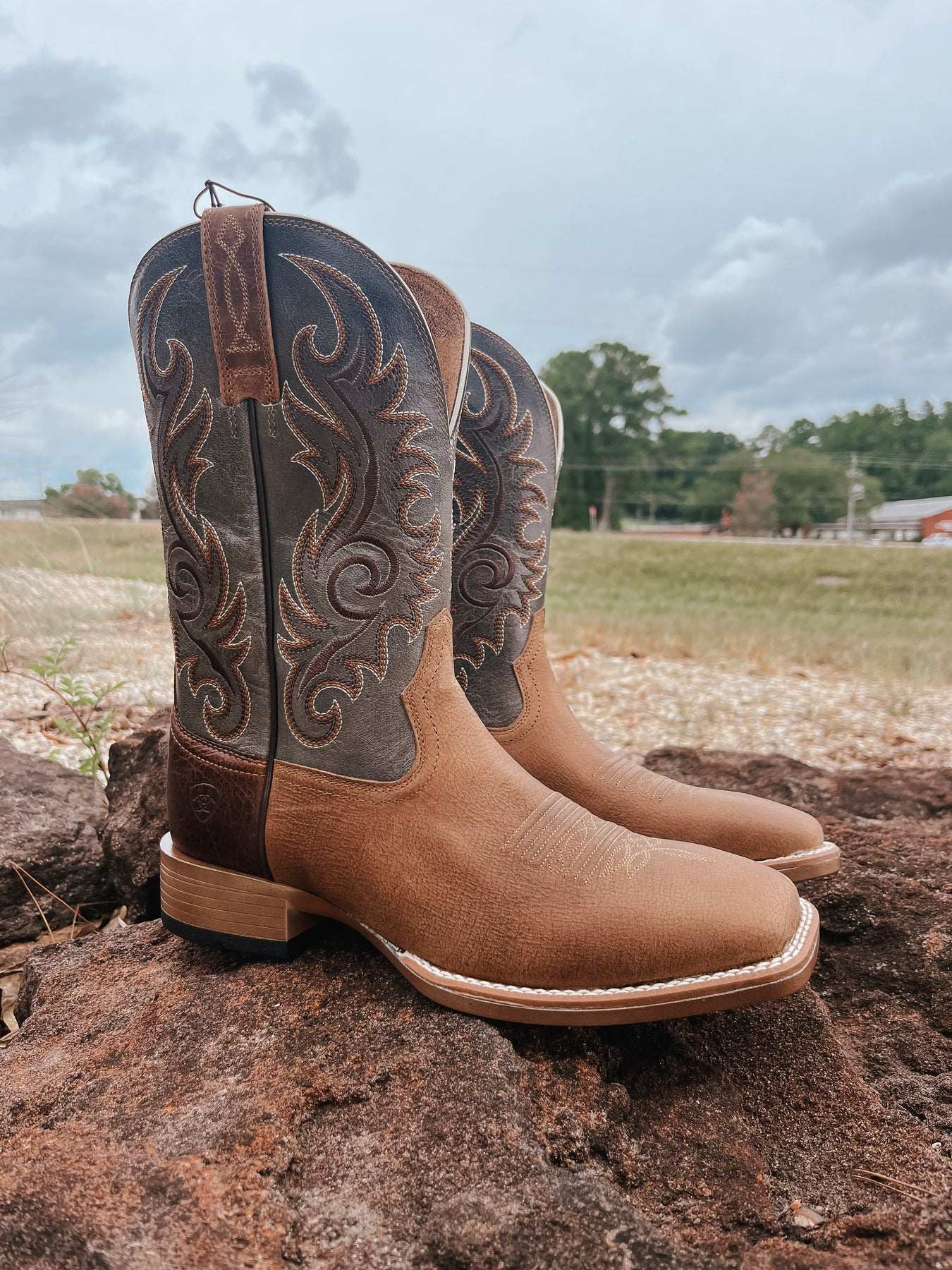 Ariat Men's Brandin' Ultra Western Ostrich Boots – Boot Country