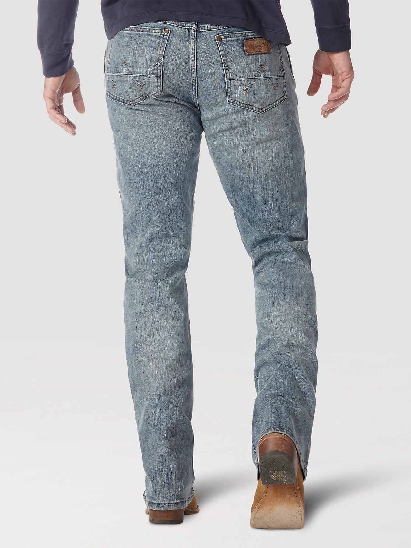 Wrangler Mens Jeans - Retro - Slim Fit - Bootcut - River Wash