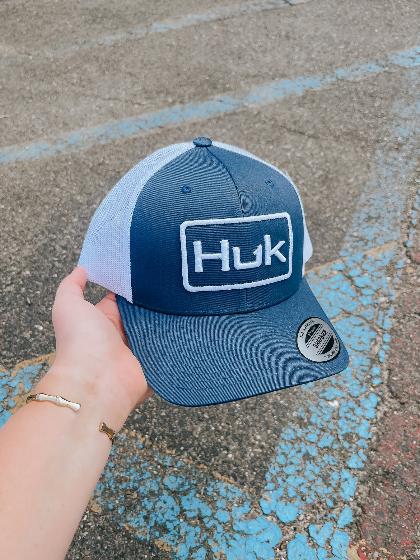 Men's Huk Huk and Bars Trucker Hat