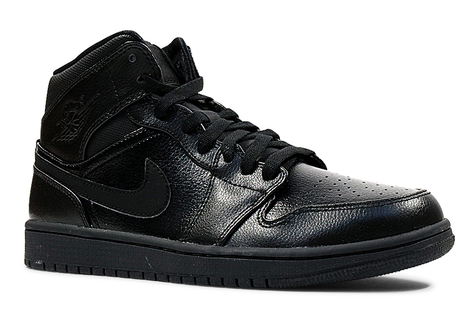 black mid jordan 1