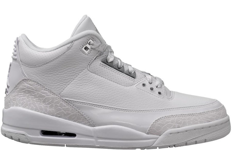 retro 3 triple white