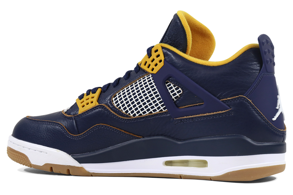 navy blue and yellow jordan 4