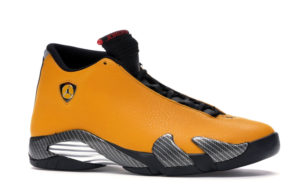 Jordan 14 Retro Ferrari University Gold 