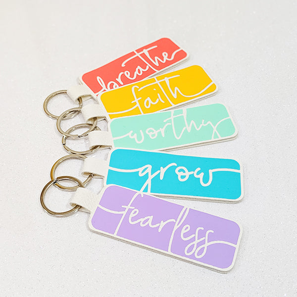 Word of the Year Keychain - FIGHTER - Single Word SVG Template