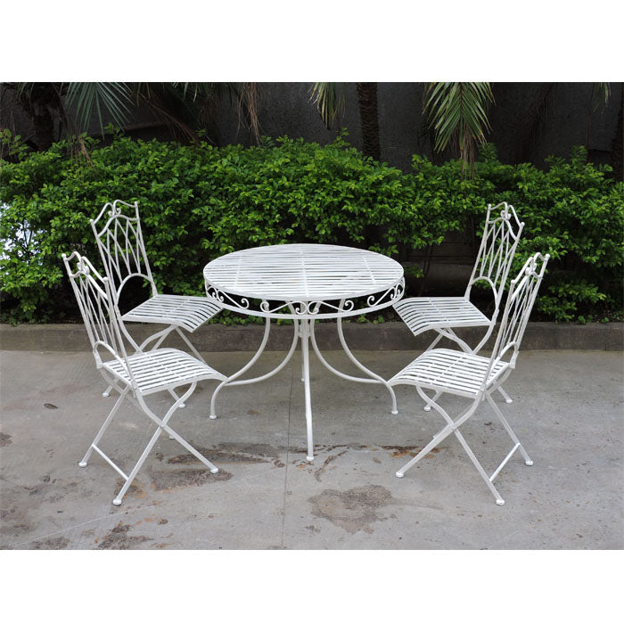 rod iron dining set