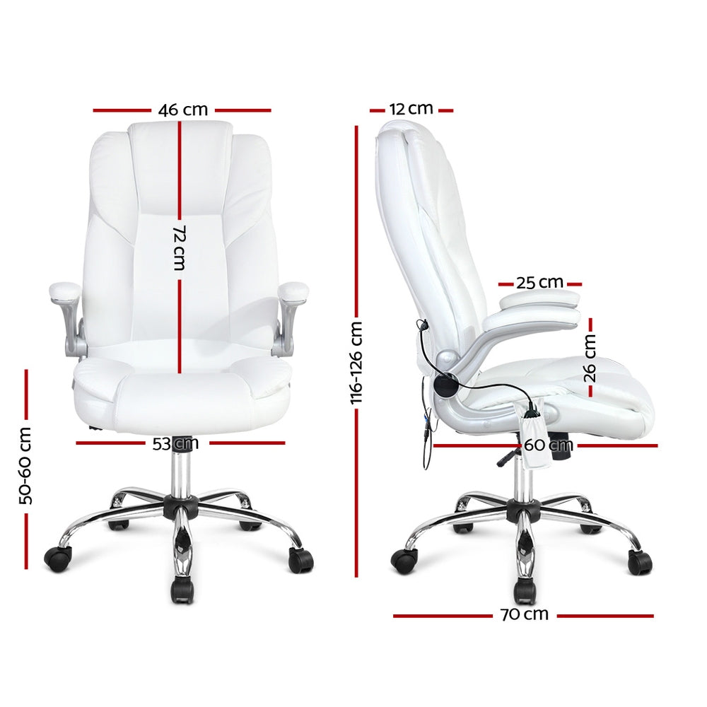 white massage office chair