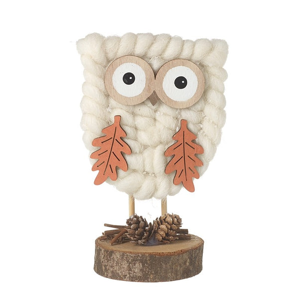 Heaven Sends Owl Wool Autumnal Decoration