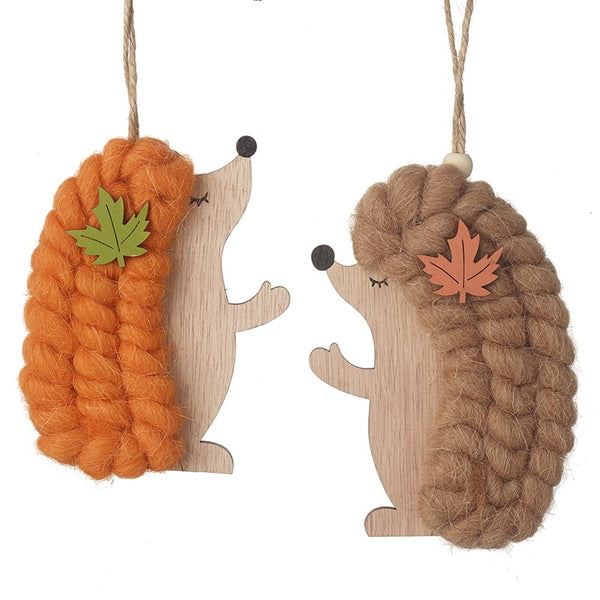 Hanging Hedgehog Autumnal Decorations