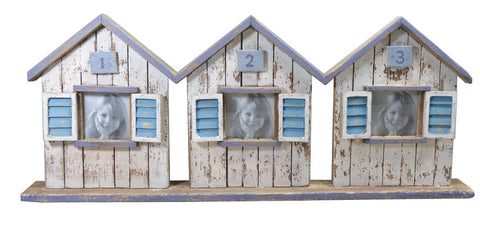 Quay Traders Rustic Beach Hut Photo Frame