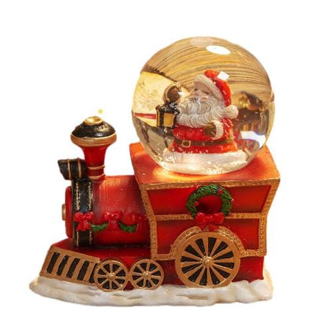 Widdop Train Santa Christmas Snow Globe