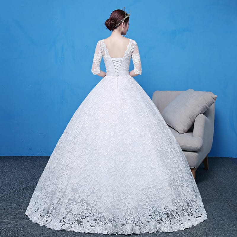 Robe de Mariée à Manche 3/4, Beautiful