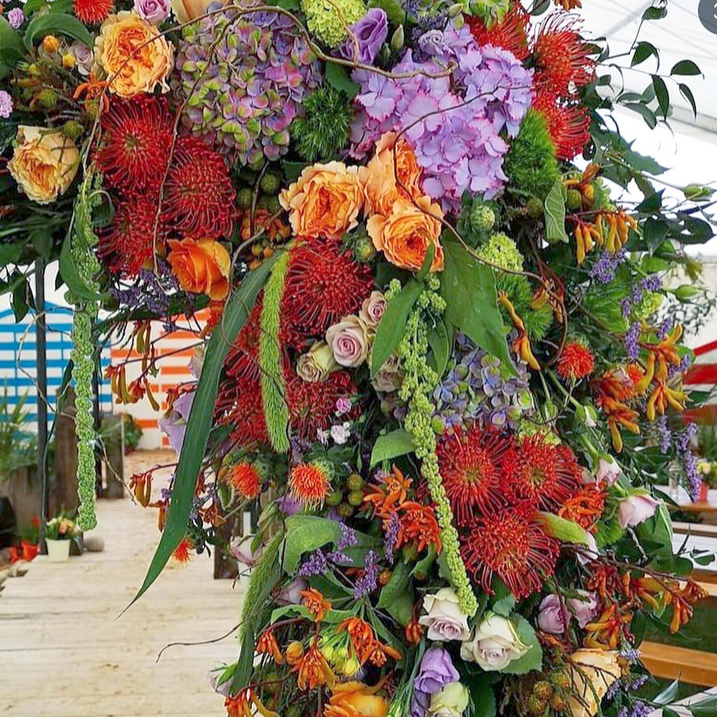 Floral photoframe floral installation droitwich flowers of elegance worcester florist  rhs malvern 