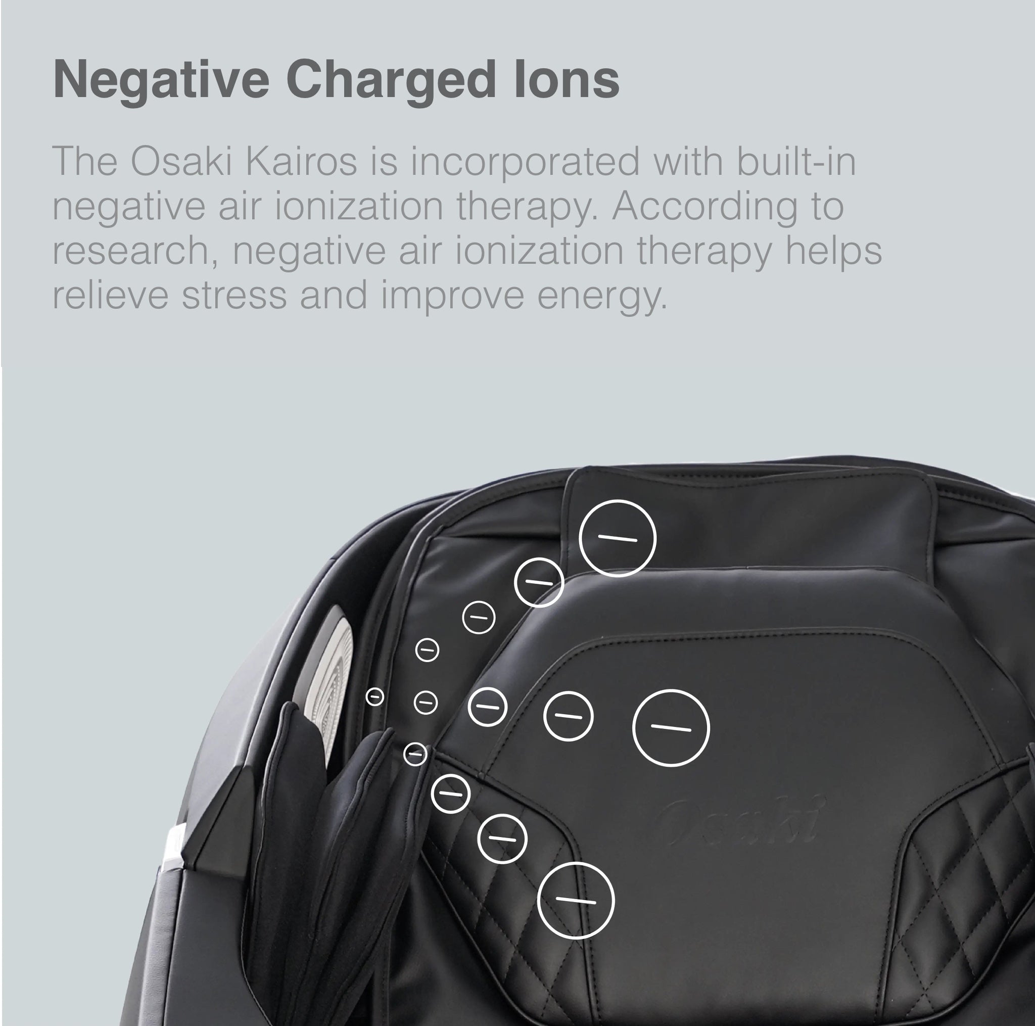 Osaki OP-Kairos 4D LT Massage Chair Negative Ions