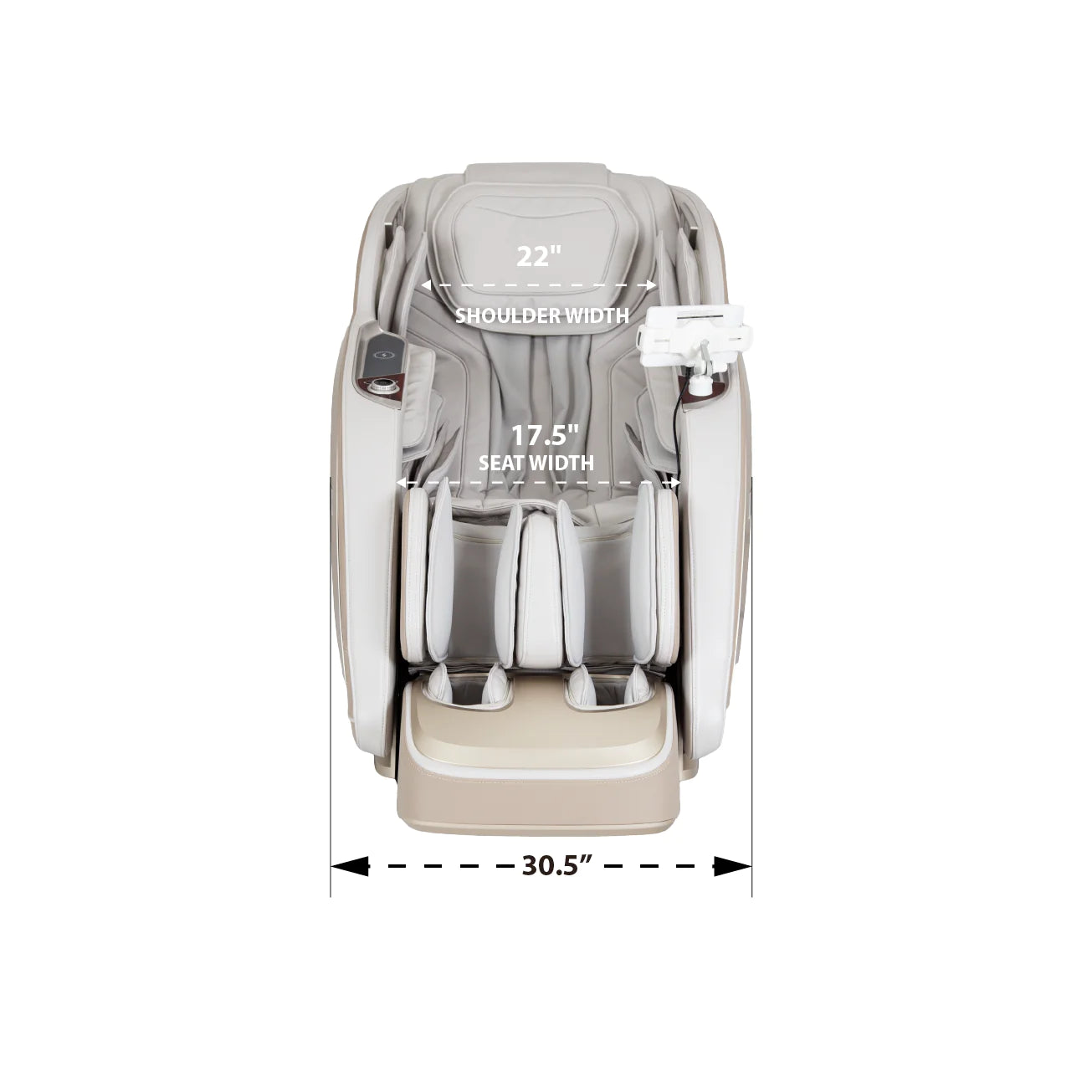 Titan TP-Ronin 4D Massage Chair Dimensions
