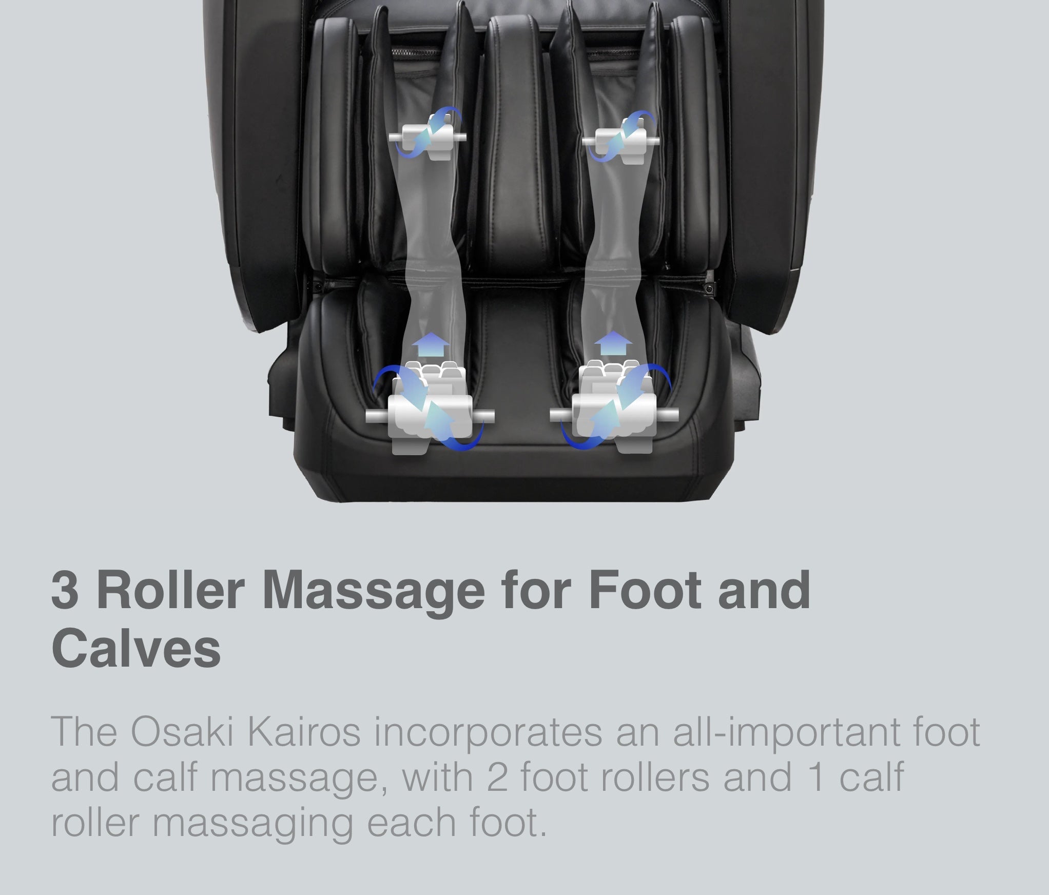 Osaki OP-Kairos 4D LT Massage Chair Calf Rollers