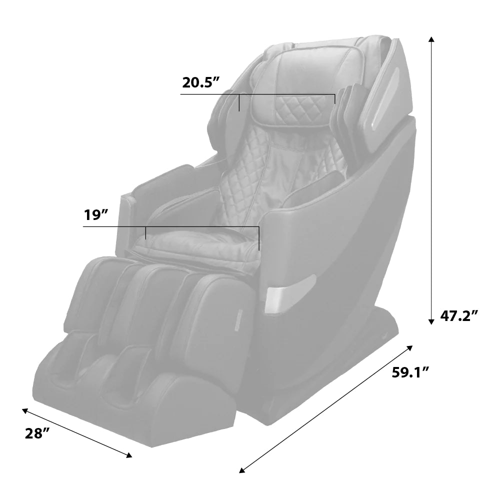 Osaki OS-PRO Honor 3D Massage Chair Dimensions