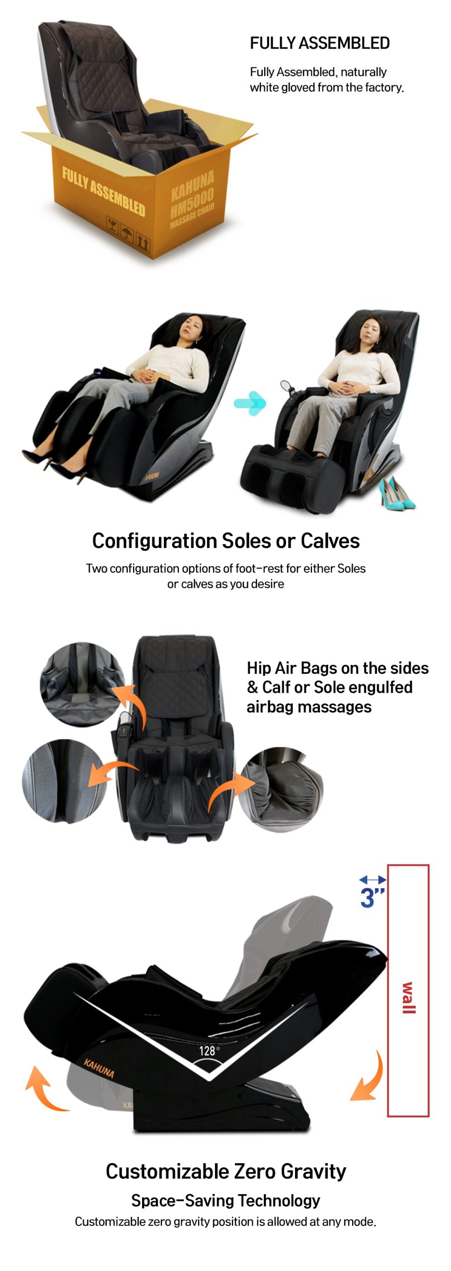 Limitless Slender HM-5000 Kahuna Massage Chair (SL-Track)