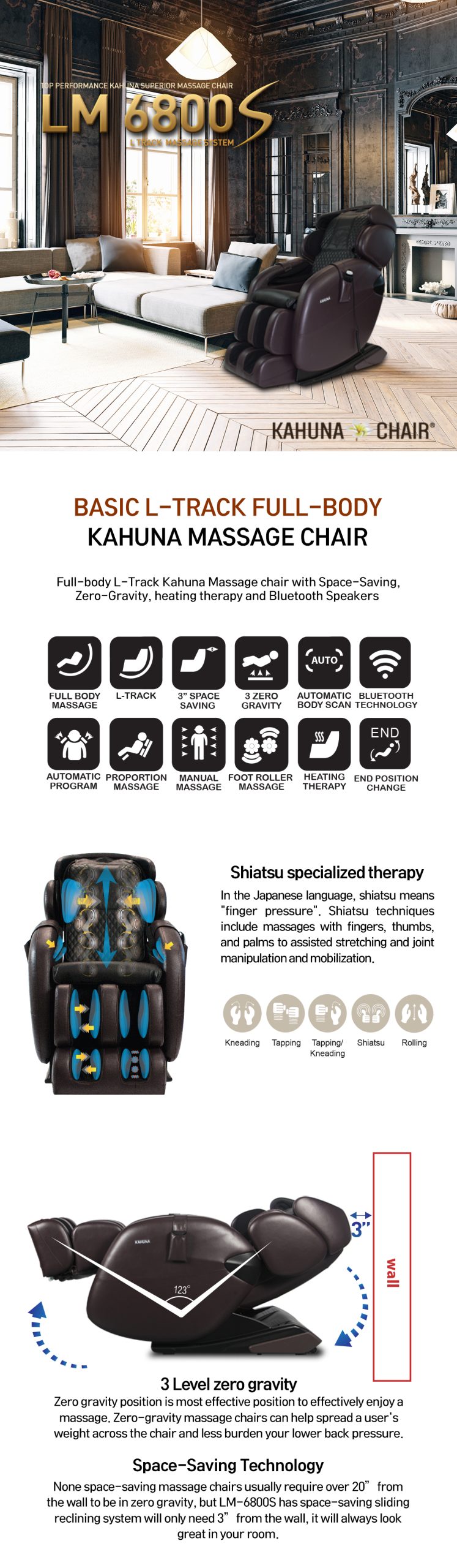 Kahuna LM06800s Massage Chair