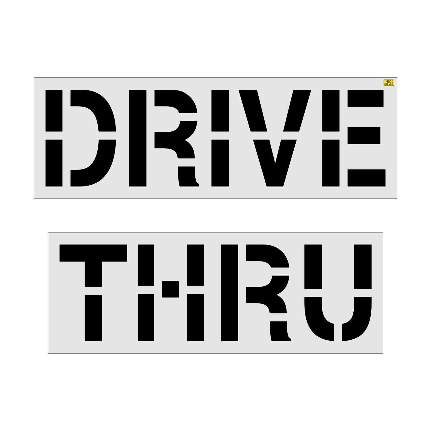 24" Walgreens DRIVE THRU Stencil