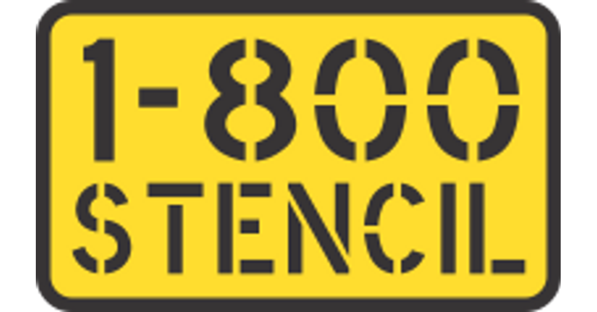 18 NO PARKING Stencil - ACTUAL 18 Inch Tall Letters - Parking Lot Stencils  60 Mil - (1/16 Thick) American Striping Co.