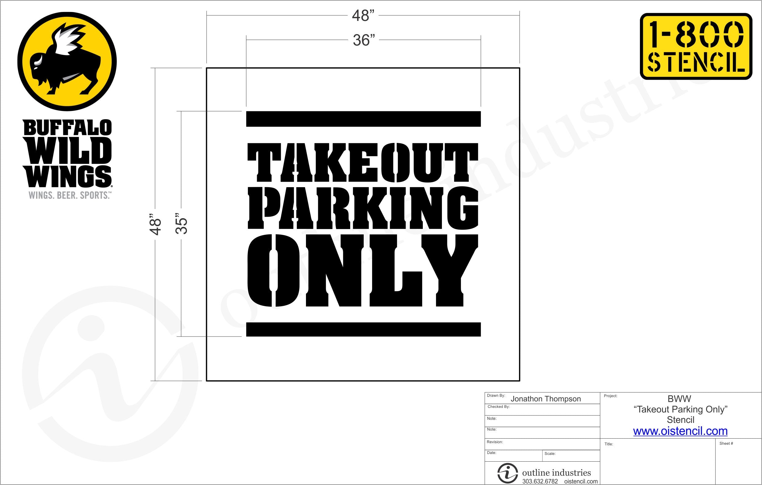 buffalo-wild-wings-takeout-parking-only-stencil-tech-drawing.jpg