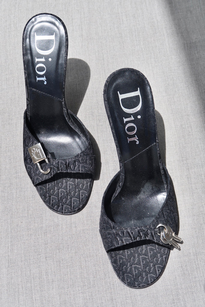 Vintage Christian Dior Monogram Silver 