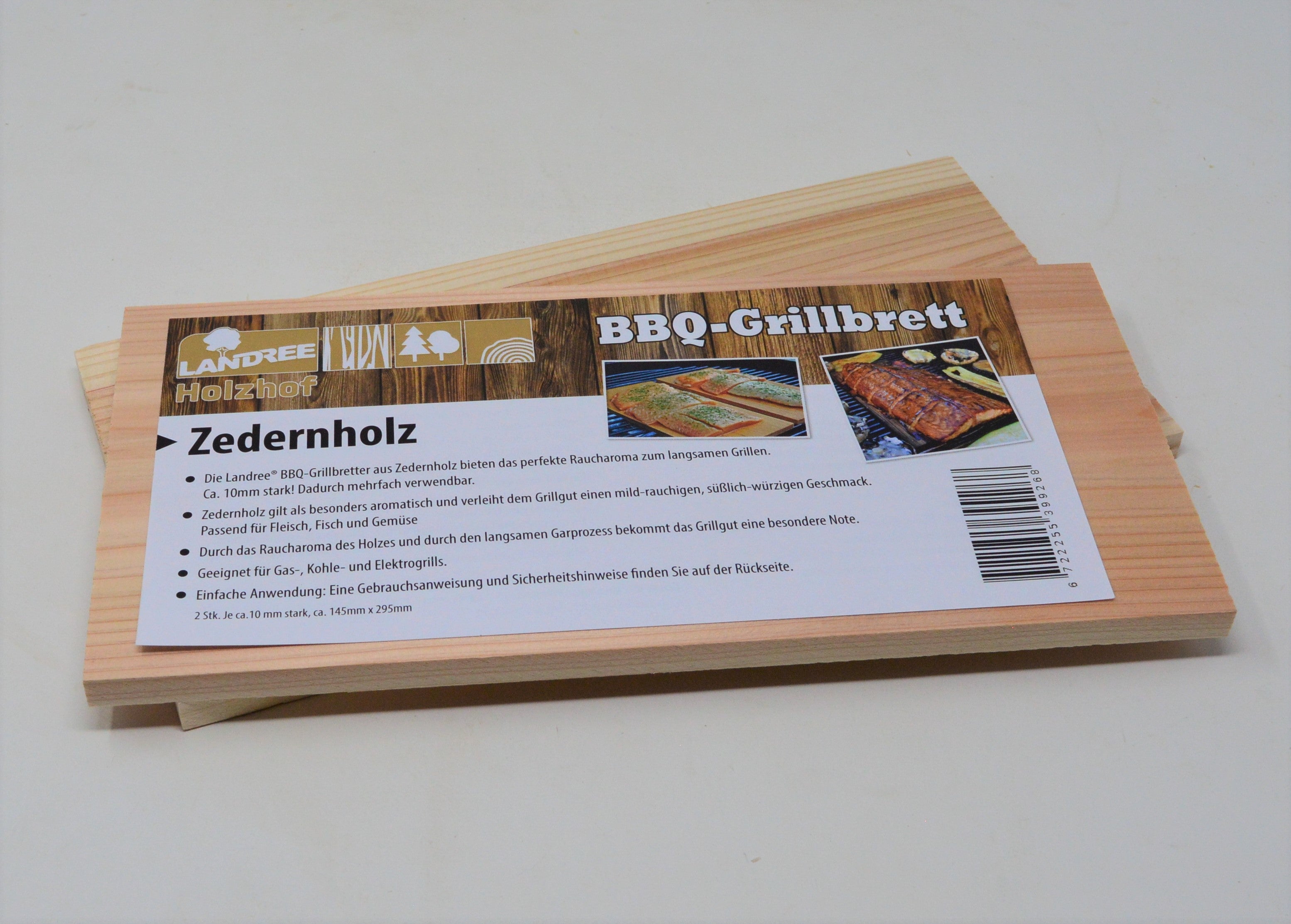 Image of Zedernholz BBQ Grillbrett Rucherbrett Planks 2Stk  Landree