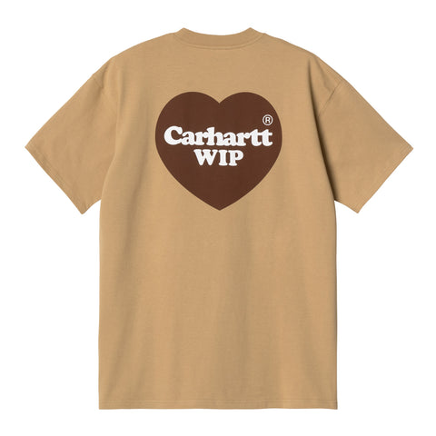 Carhartt WIP Double Heart T-Shirt Dusty Hamilton Brown – La La Land Store