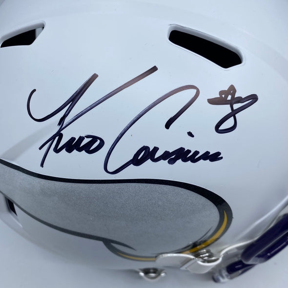 Kirk Cousins Signed Minnesota Vikings Matte White Replica Helmet