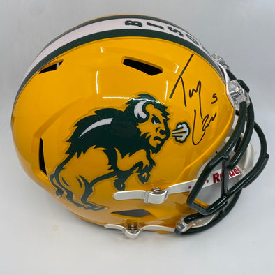 Trey Lance Signed North Dakota State Bison Speed Replica Helmet
