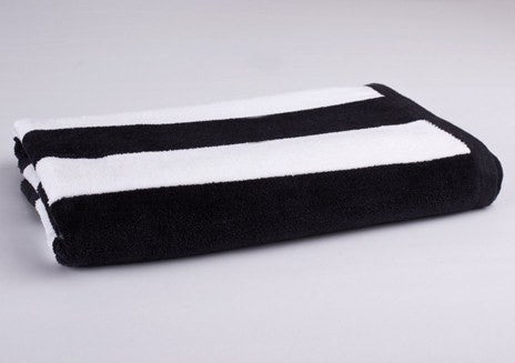 black striped towels