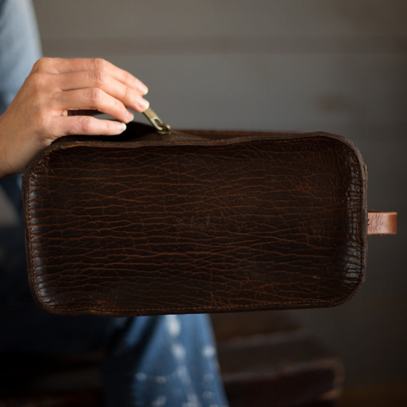 Dopp Kit | Cognac Bison