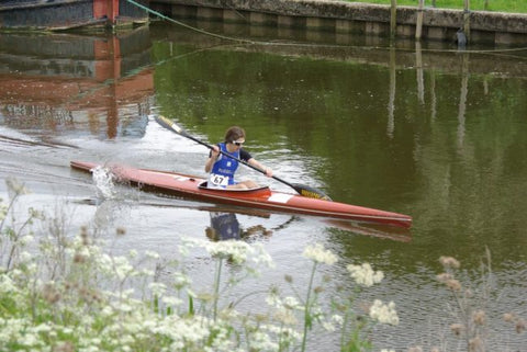 Helen Russell posted the quickest times in the kayak and run legs to finish as the first woman overall and in the 40 to 50-years-old age group.