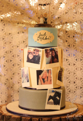 Edible Image Wedding Cake