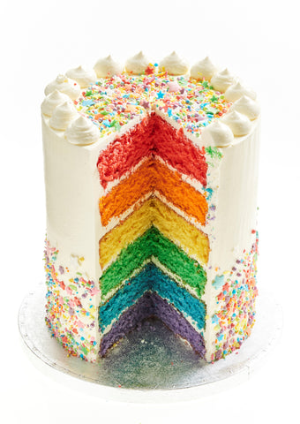 Somewhere over the rainbow cake
