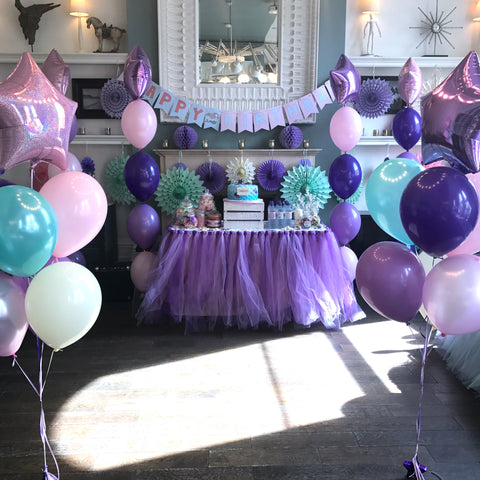 decorated party table