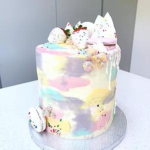 Billie Freckles Bakery Watercolor Cake