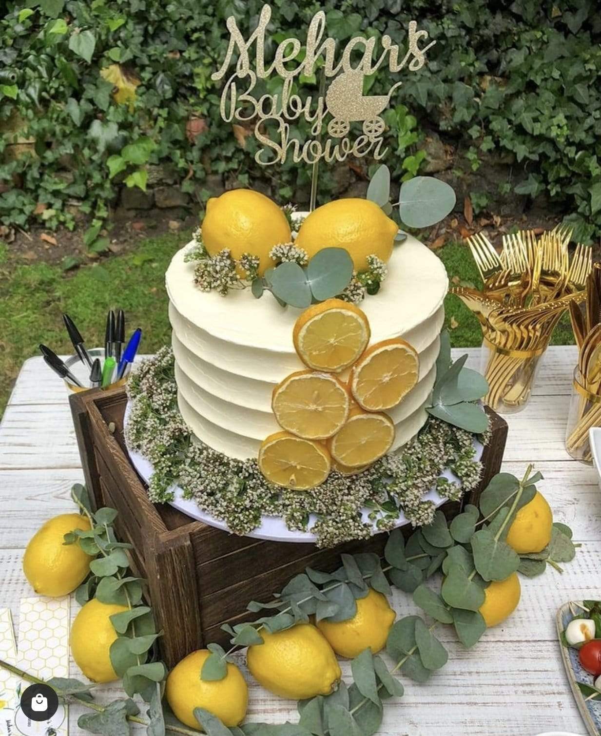 lemon wedding cake