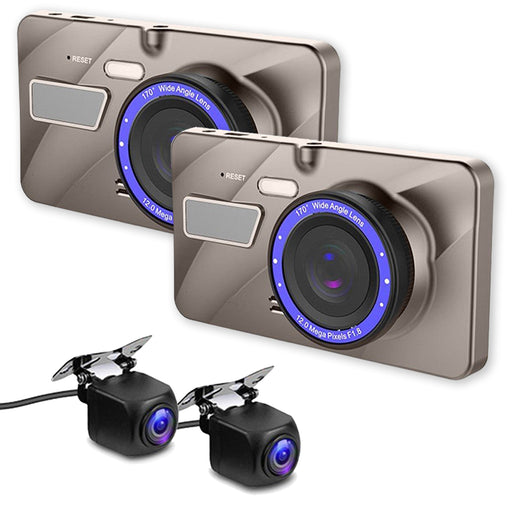 2.3 Screen - Dual-Channel 1080P Dash Cam - 170° Super Wide Angle