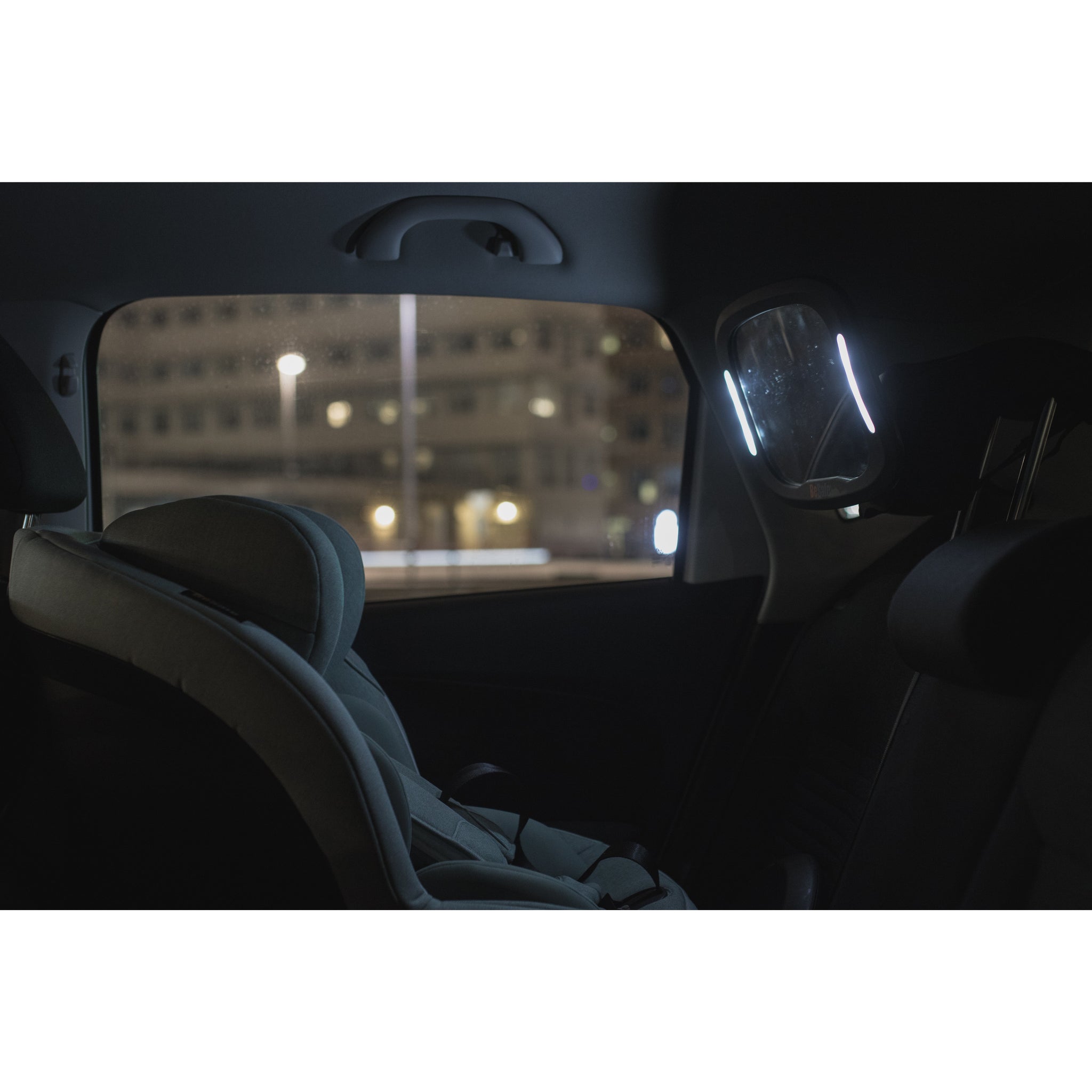 car baby mirror with light