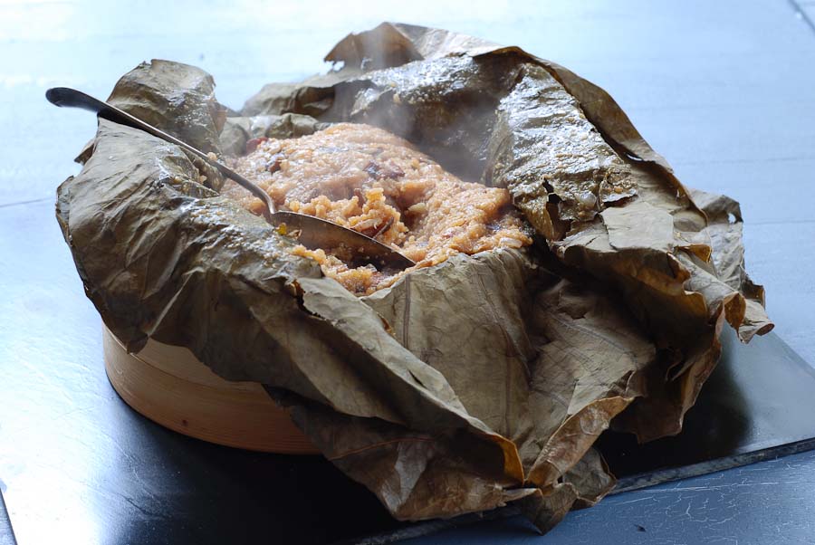 Steamed Glutinous Rice In A Lotus Leaf Recipe - Sous Chef UK