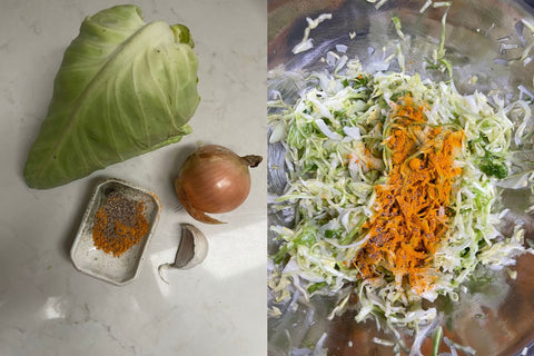 Fermented cabbage step 1